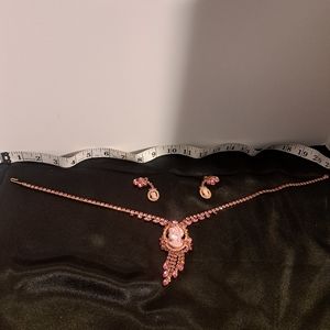Pink cameo Necklace